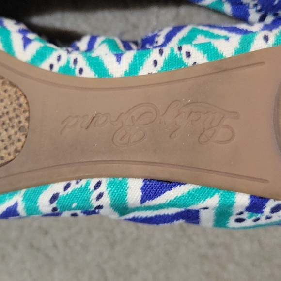 Green and Blue Lucky Brand Ballet Flats 7.5 - Picture 5 of 5